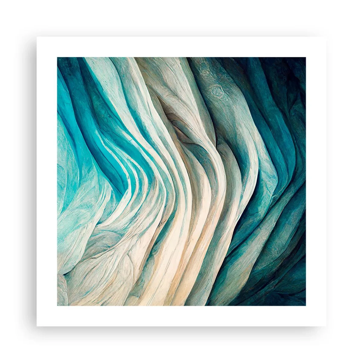 Poster - Blauwe onverzadigbaarheid - 50x50 cm