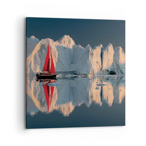 Schilderen op canvas - Aan de rand van de wereld - 70x70 cm