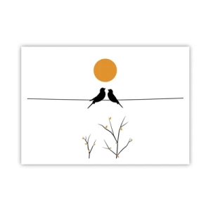 Poster - Nachtegalen avond - 100x70 cm