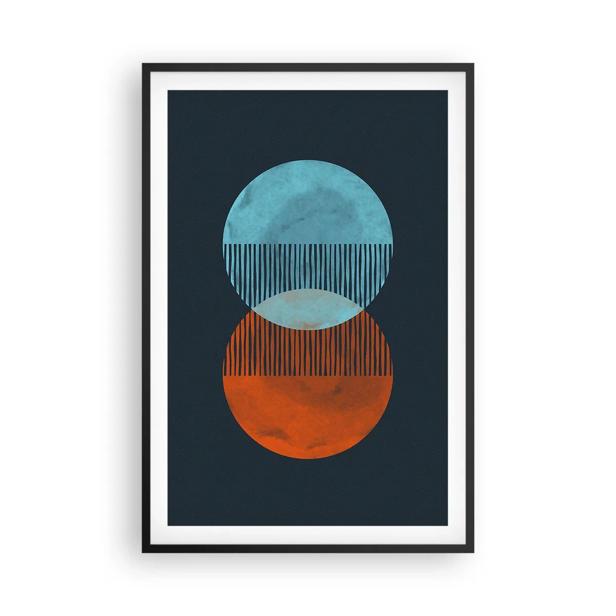 Poster in een zwarte lijst - Astronomische fantasie - 61x91 cm