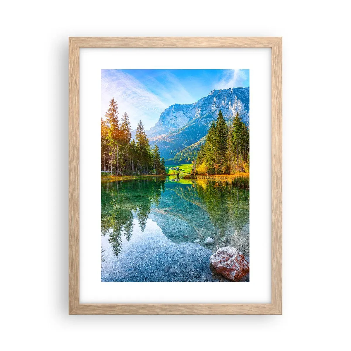 Een poster in een licht eiken lijst - De zachtheid van de herfst - 30x40 cm