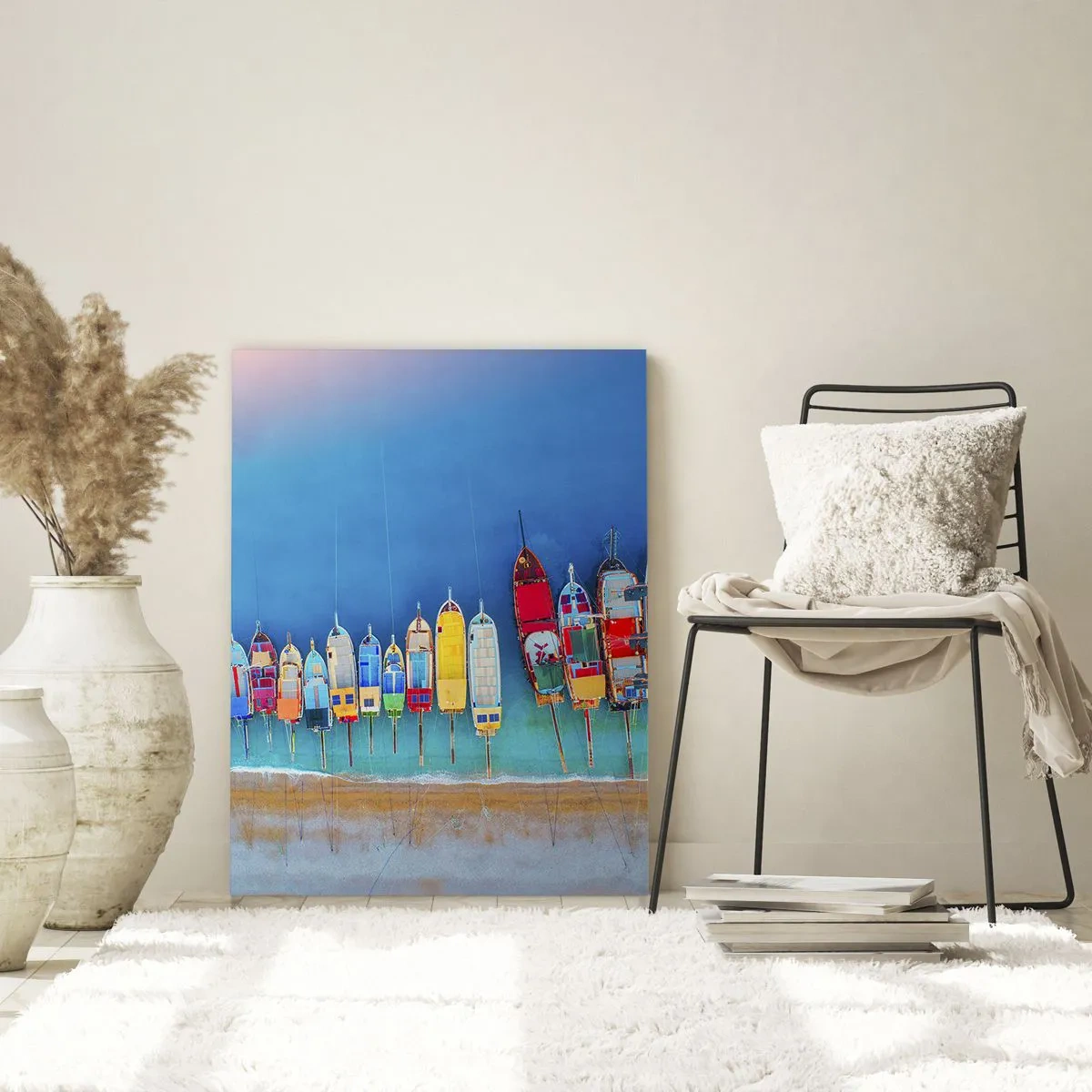 Schilderen op glas - Vanuit vogelperspectief - 50x70 cm