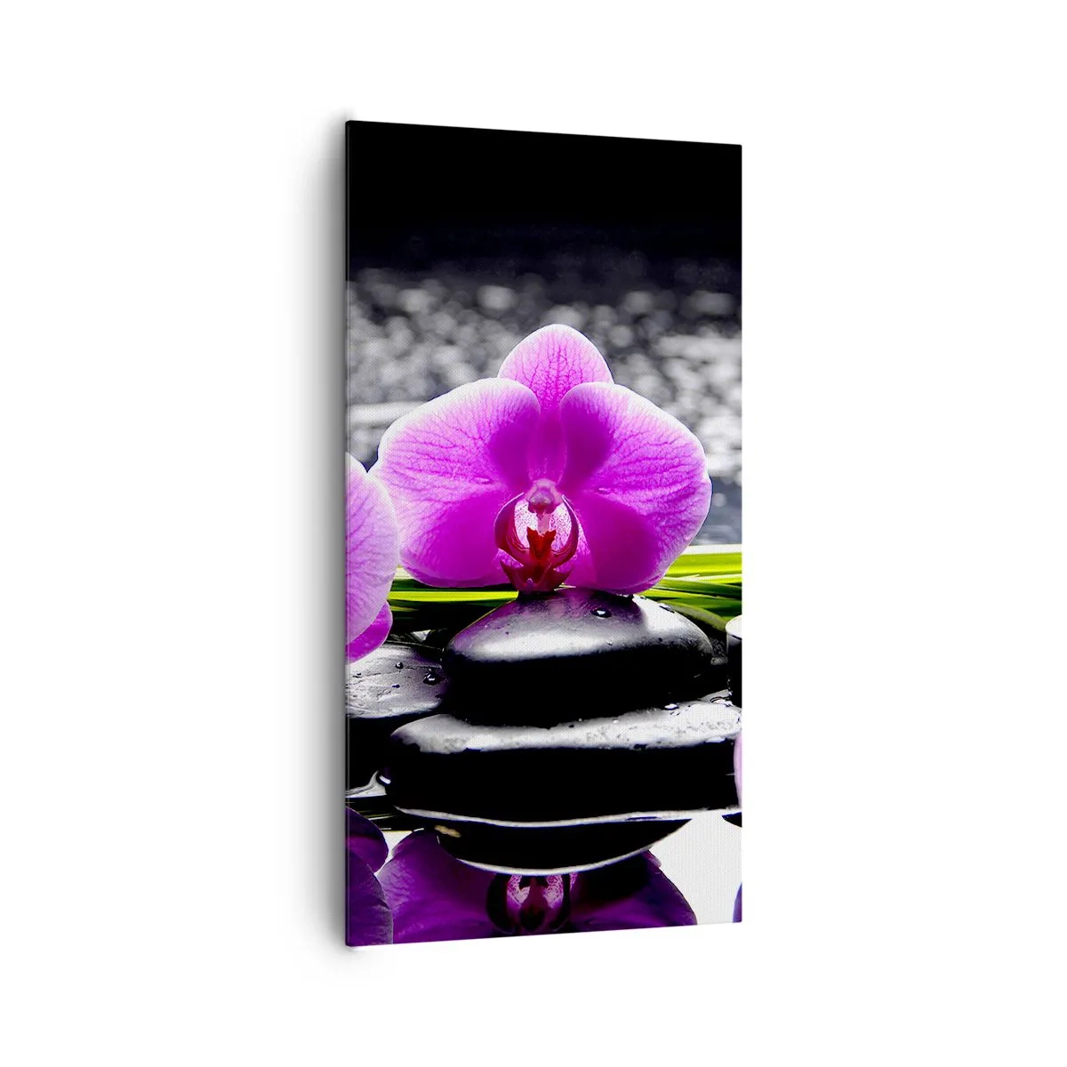 Schilderen op canvas - Verdrinken in rust en stilte  - 65x120 cm