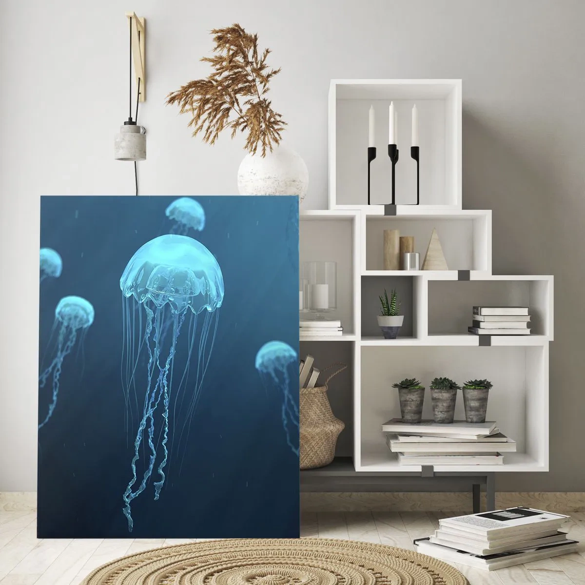 Schilderen op glas - Oceaandans - 80x120 cm