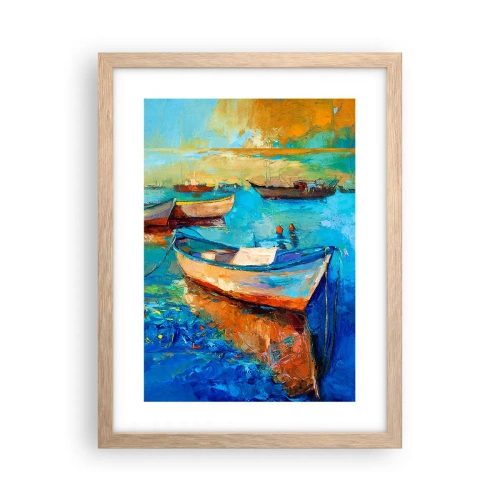 Een poster in een licht eiken lijst - In de zuidelijke baai - 30x40 cm