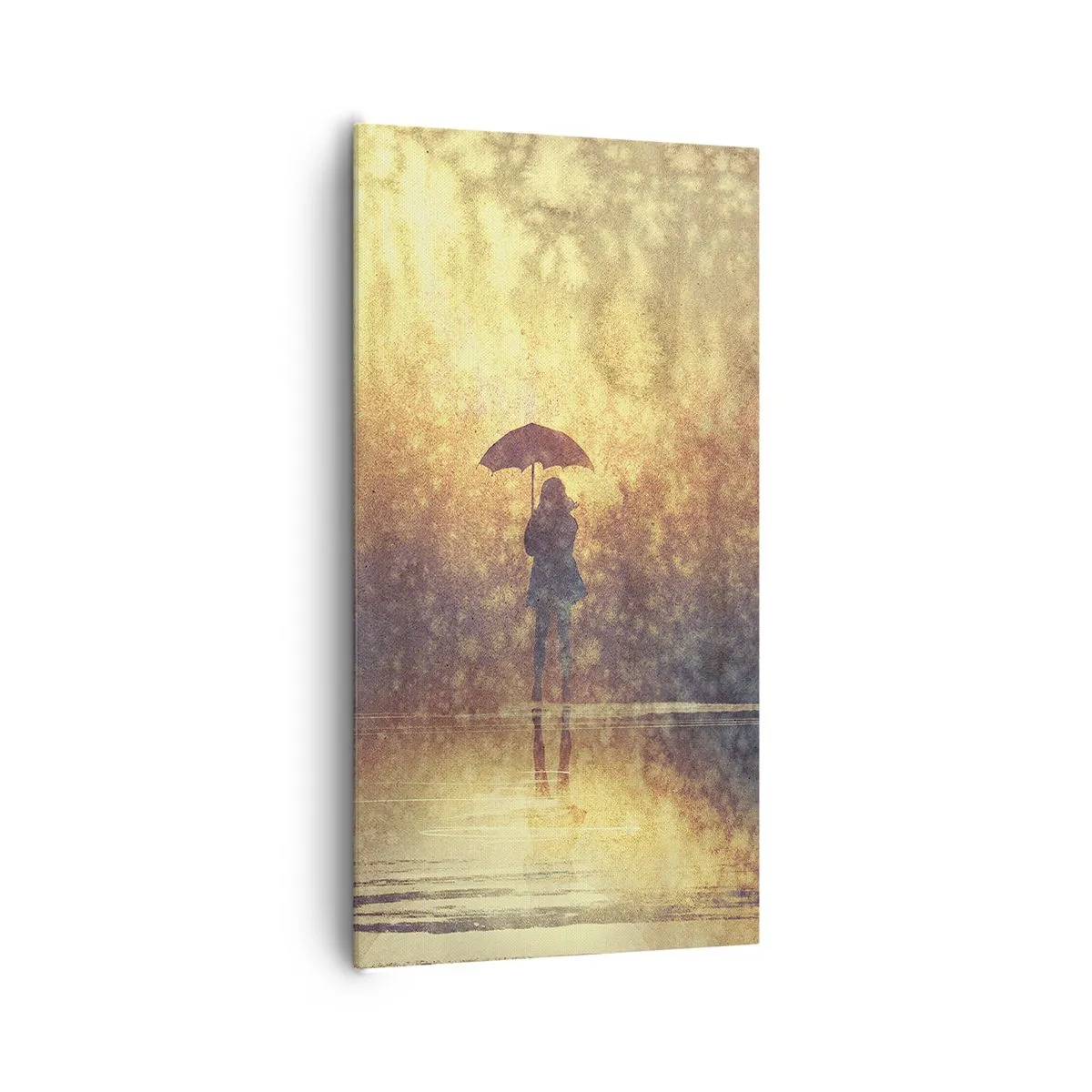 Schilderen op canvas - Ik voel dat iemand naar me kijkt - 65x120 cm