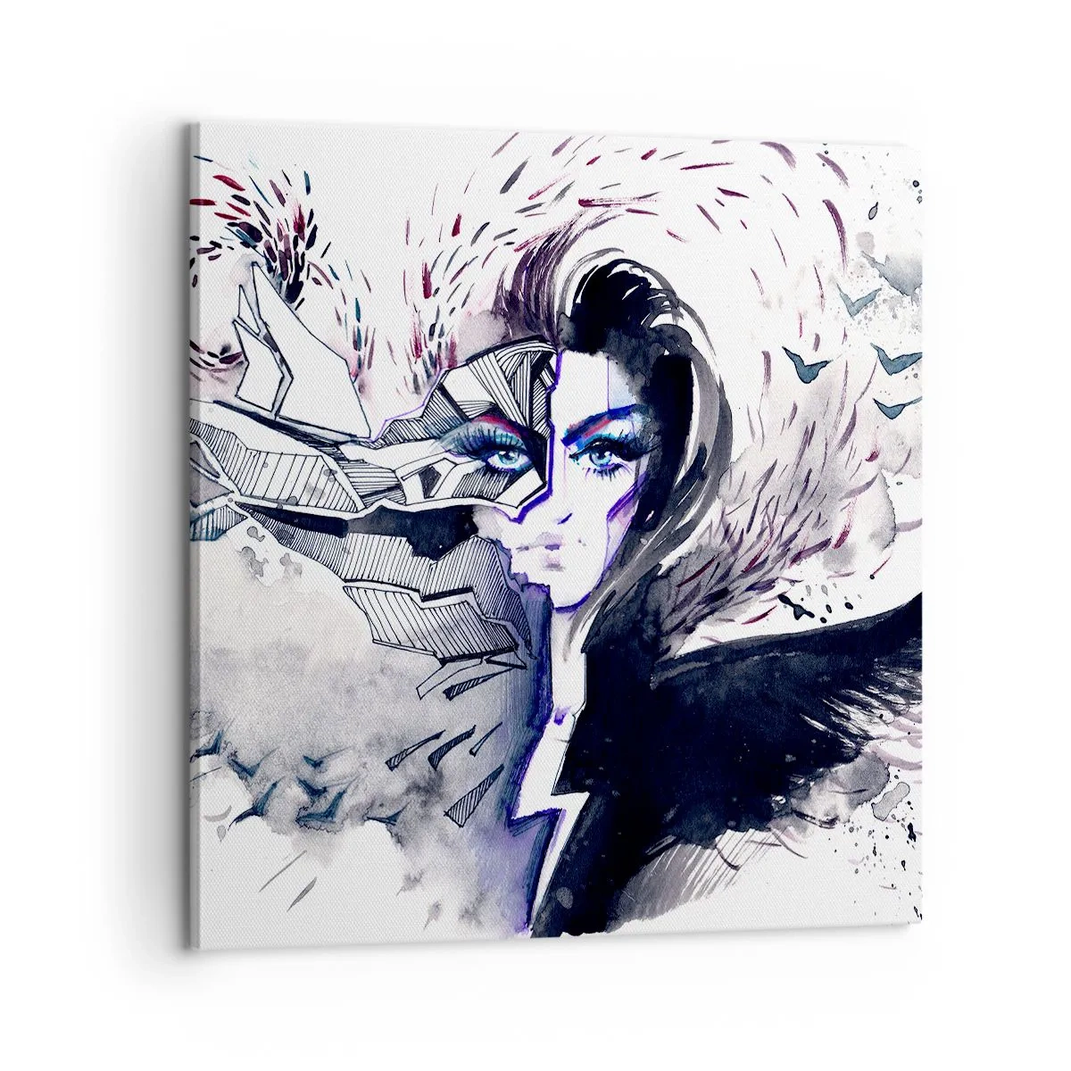Schilderen op canvas - Demonisch en mooi - 60x60 cm