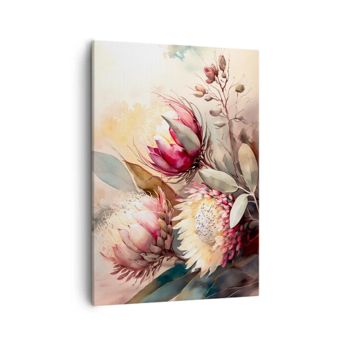Schilderen op canvas - In profiel en en face - 50x70 cm