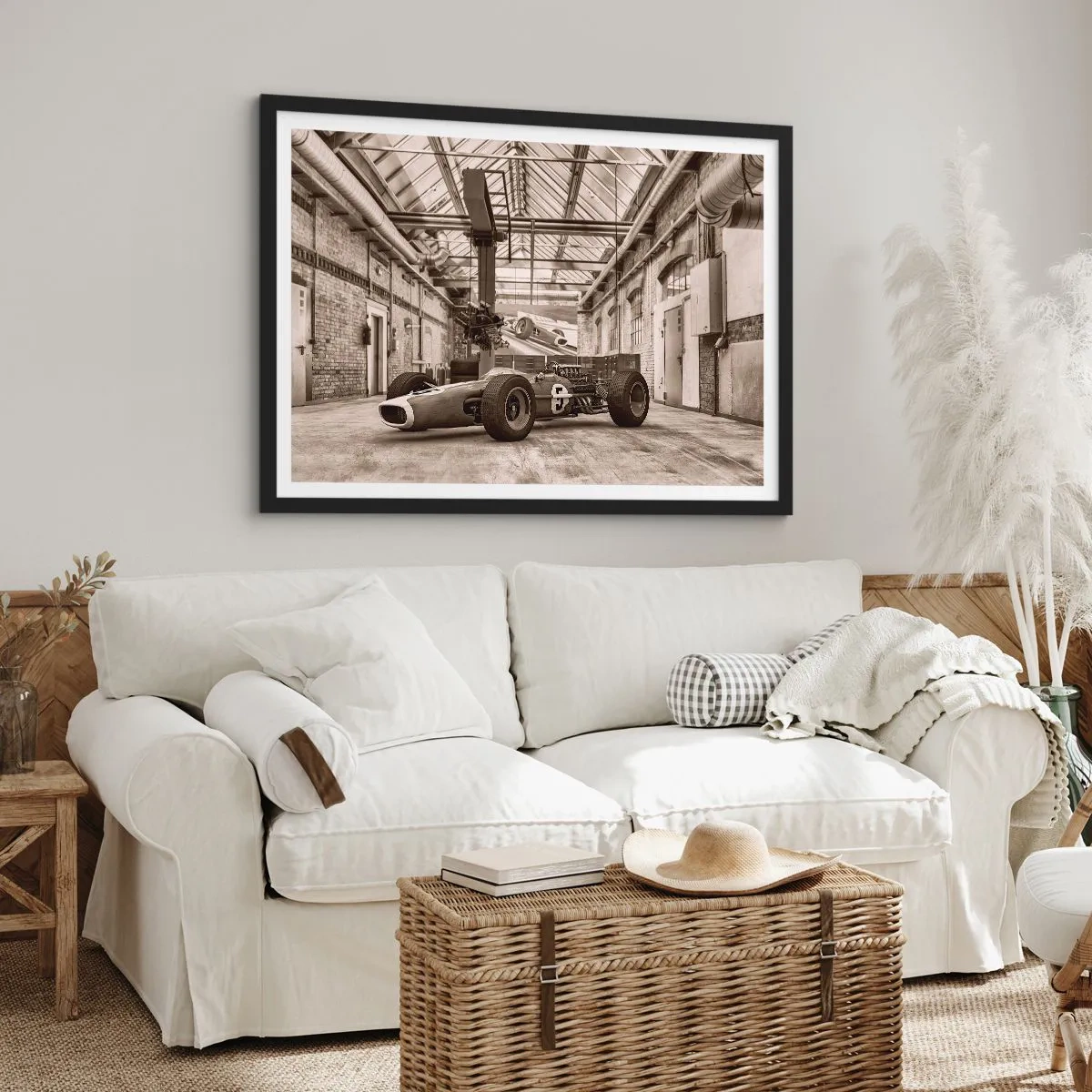 Poster in een zwarte lijst - De rust van de winnaar - 100x70 cm