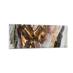 Schilderen op glas - Het element aarde - 140x50 cm