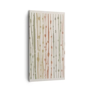 Schilderen op canvas - Muzieknotatie van kleuren - 45x80 cm