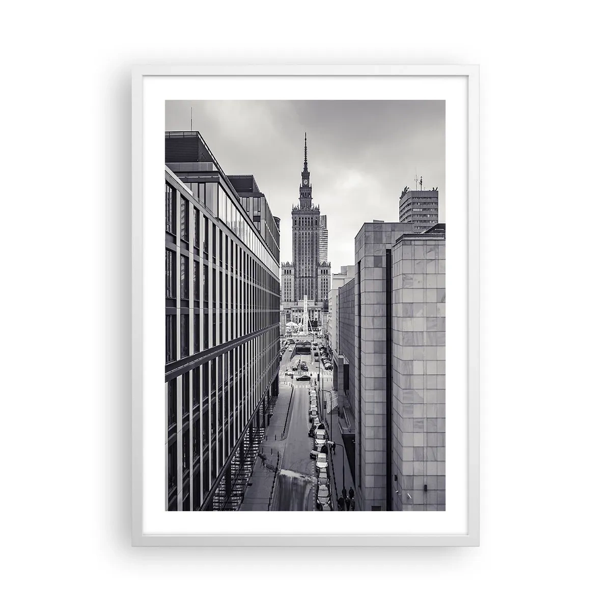Poster in een witte lijst - Warschau vallei - 50x70 cm