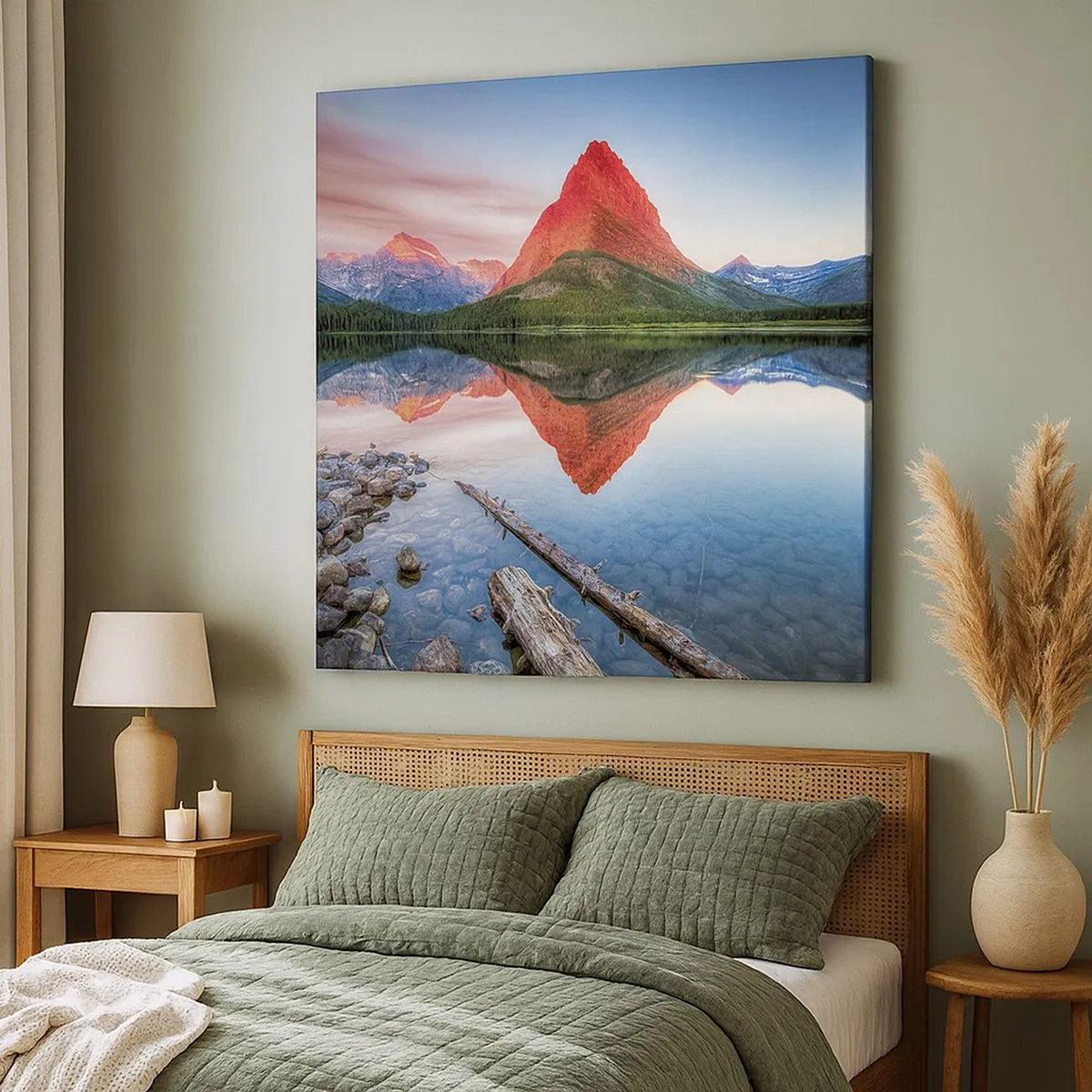 Schilderen op canvas - Warmte en koude - 30x30 cm