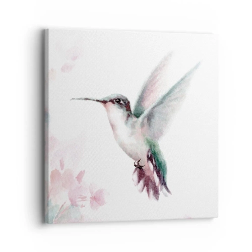 Schilderen op canvas - Vastgehouden tijdens fladderen - 30x30 cm