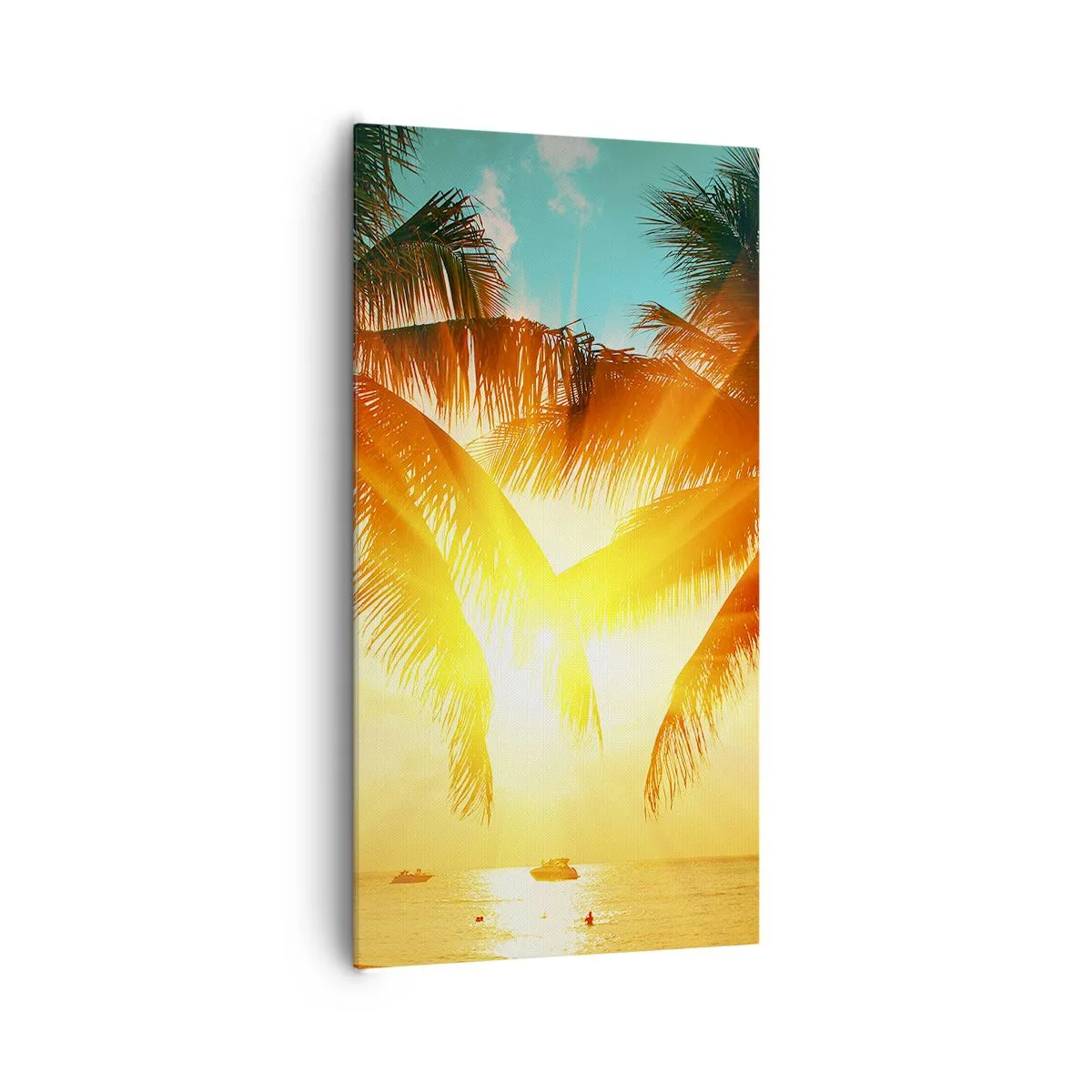 Schilderen op canvas - Exotisch koppel - 65x120 cm