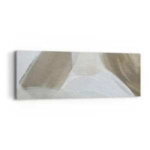 Schilderen op canvas - Een golf van wit - 90x30 cm