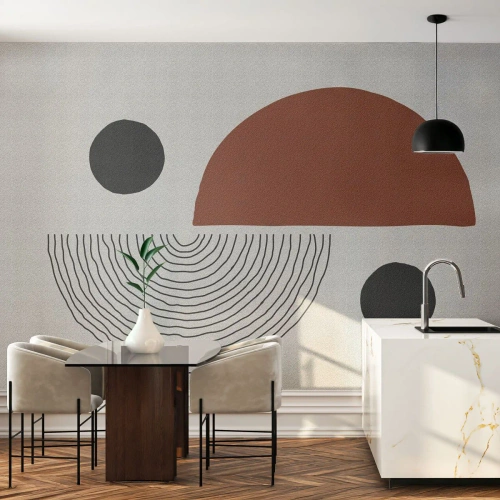 Fotobehang op maat Zelfklevend Deluxe Sticker - Perfectie van het wiel - Abstractie, Deel, Moderne kunst