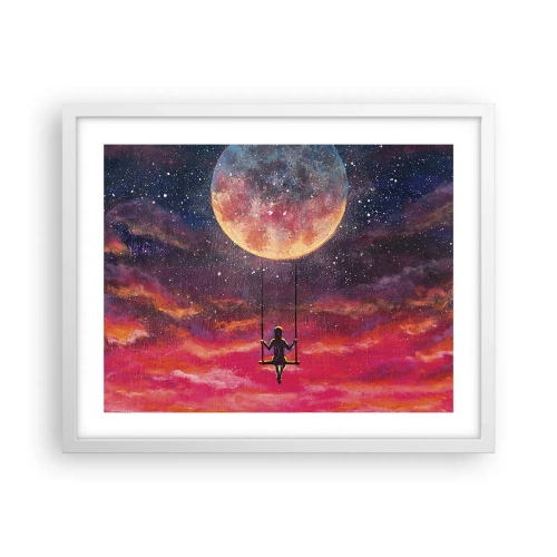 Poster in een witte lijst - Droom - 50x40 cm