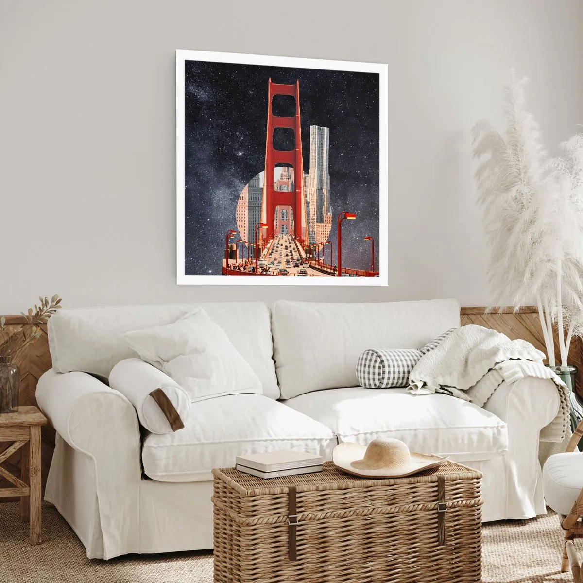 Poster - Altijd in het centrum - 50x50 cm