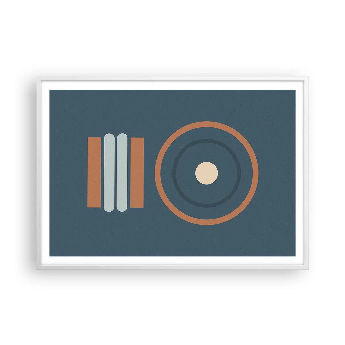 Poster in een witte lijst - De essentie van dingen - 100x70 cm