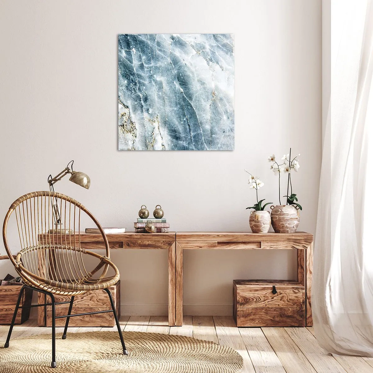 Schilderen op canvas - Ijs wereld - 50x50 cm