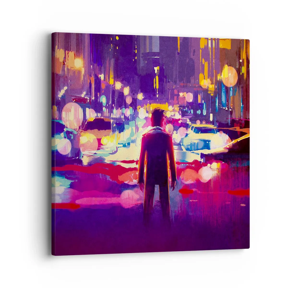 Schilderen op canvas - Ondergedompeld in het licht - 40x40 cm