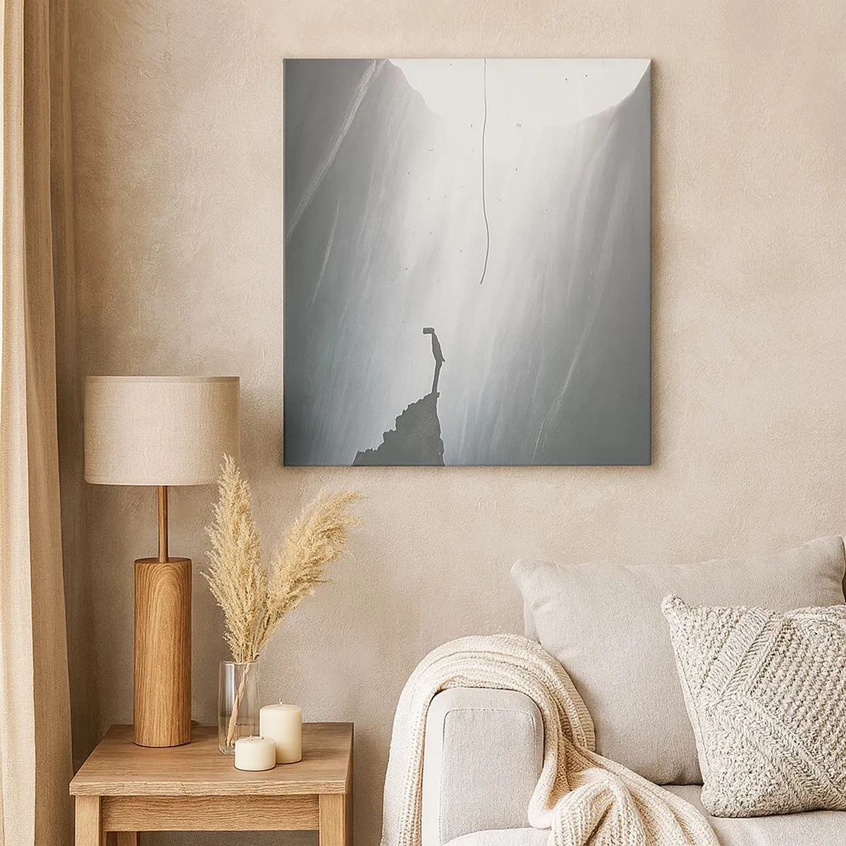 Schilderen op canvas - Er is altijd een uitweg - 30x30 cm