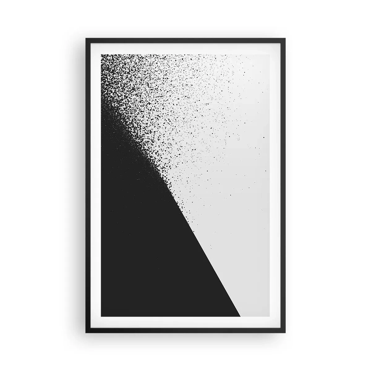 Poster in een zwarte lijst - Steeds sneller, meer en meer - 61x91 cm