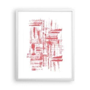 Poster in een witte lijst - De rode stad - 40x50 cm