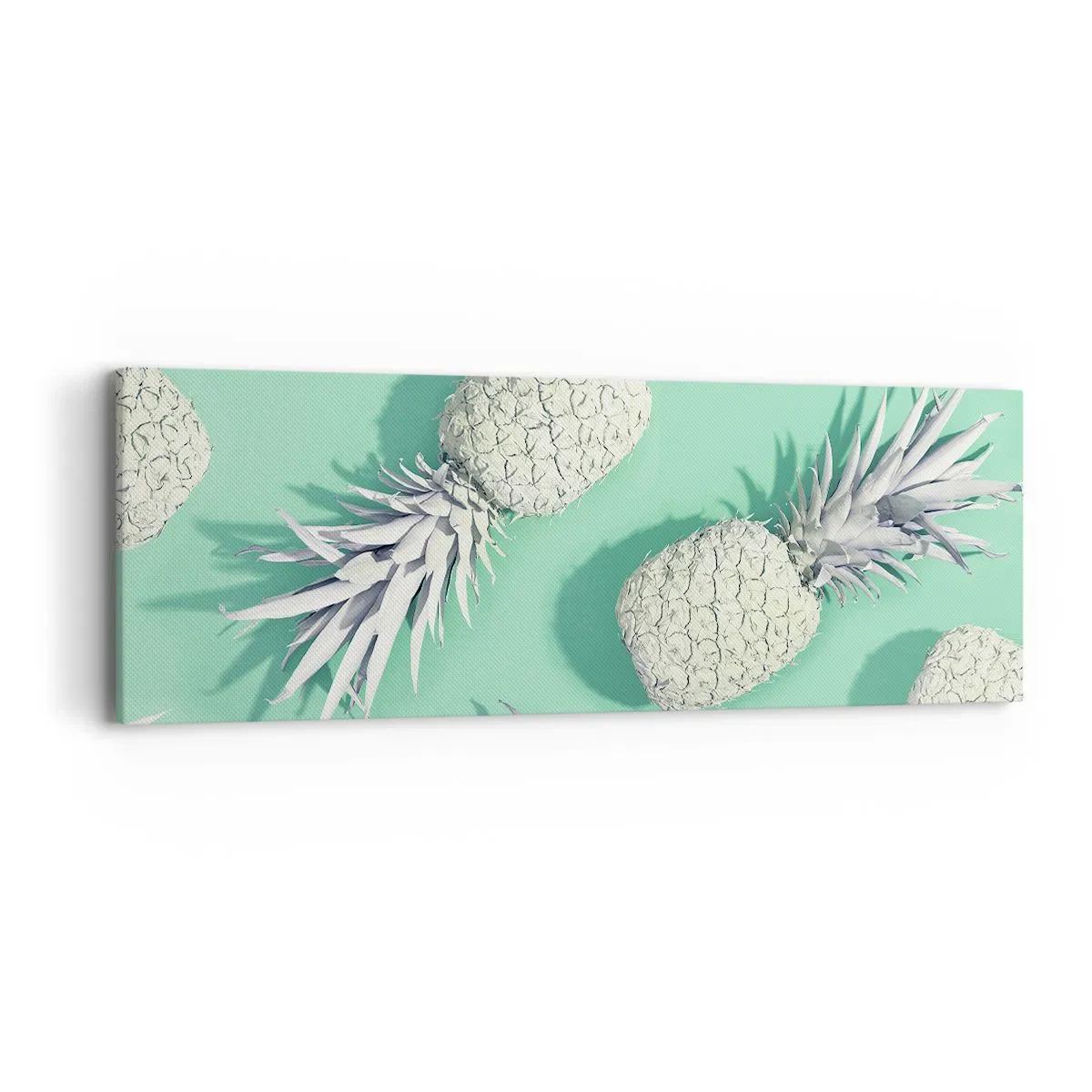 Schilderen op canvas - Het gaat goed met munt - 90x30 cm