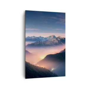 Schilderen op canvas - Licht in de dalen - 80x120 cm