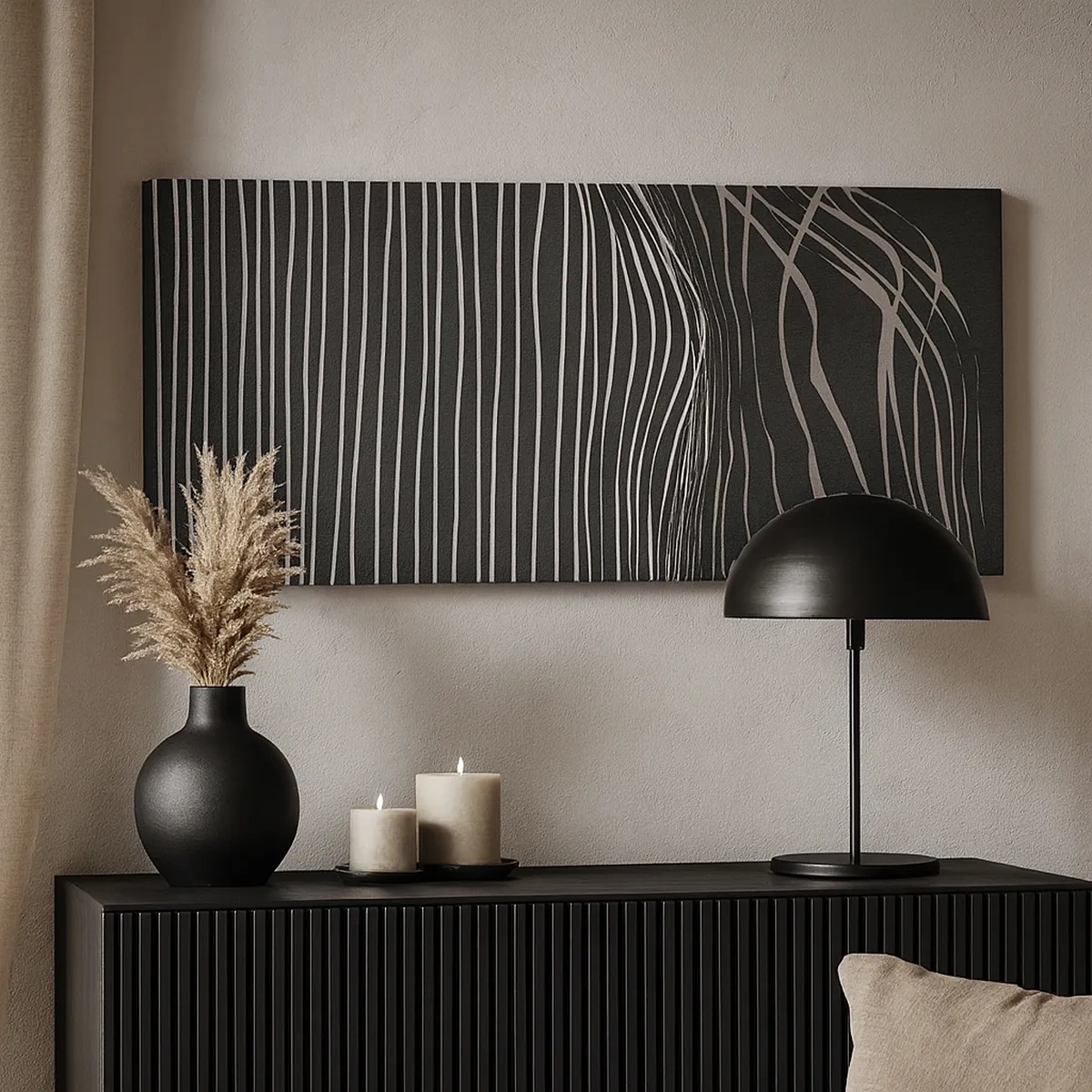 Schilderen op canvas - Ritme en accent - 30x30 cm