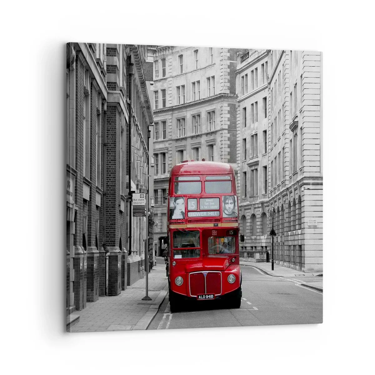 Schilderen op canvas - Het dagelijkse leven hoeft niet grijs te zijn - 60x60 cm