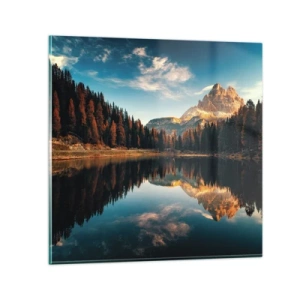 Schilderen op glas - Dubbel landschap - 30x30 cm