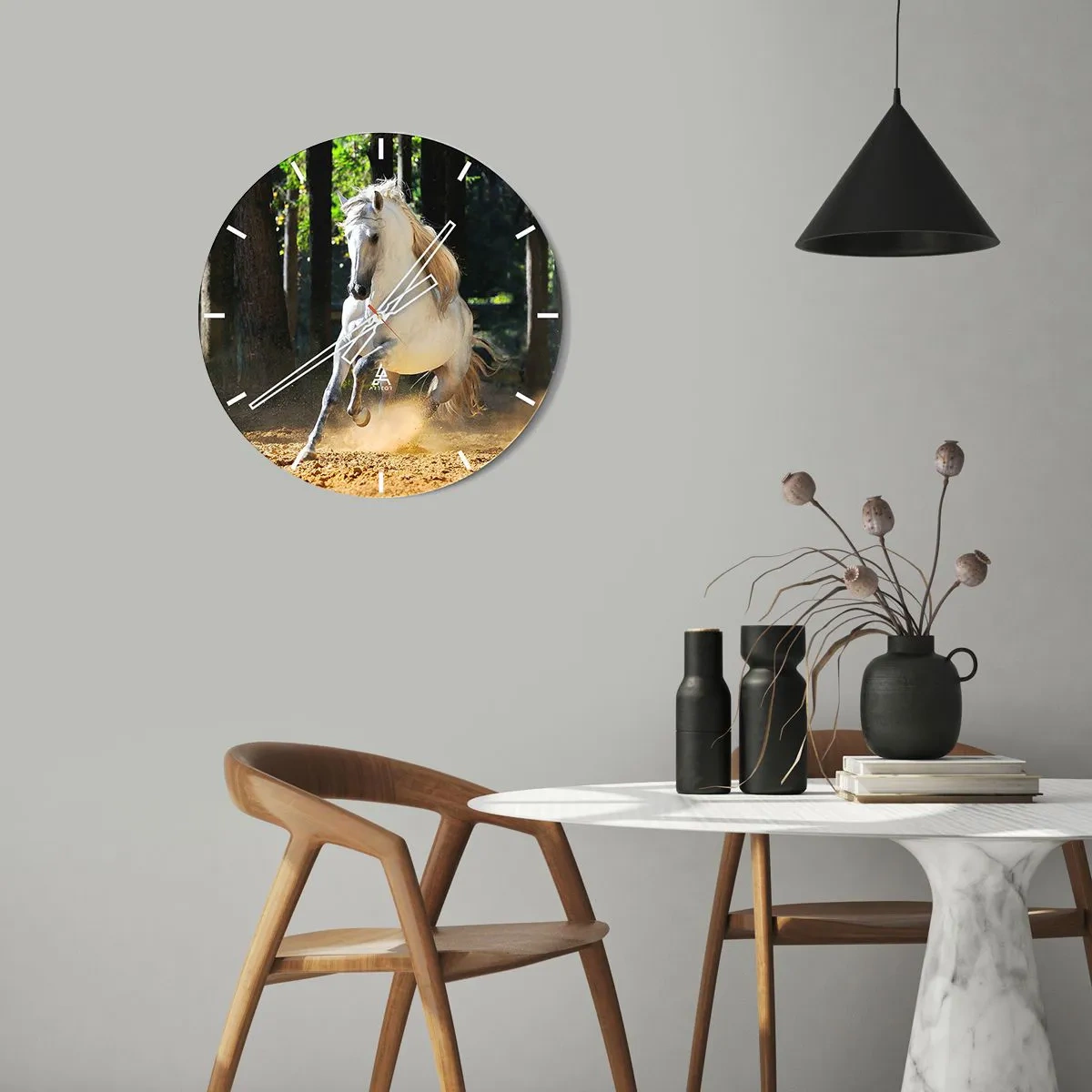 Wandklok - Klok - Zoals uit een fantasieroman - 40x40 cm