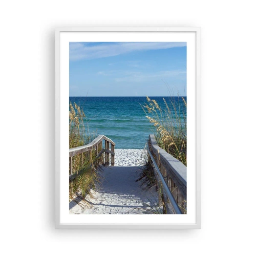 Poster in een witte lijst - In de zon, in de wind - 50x70 cm