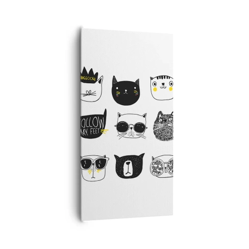 Schilderen op canvas - Iedereen is anders - 65x120 cm