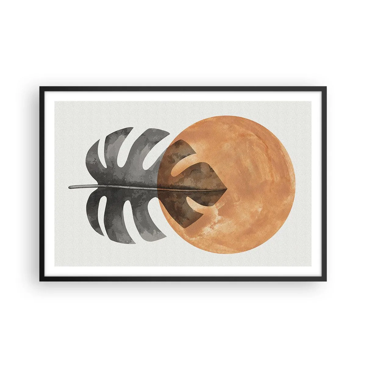 Poster in een zwarte lijst - Altijd de zon - 91x61 cm