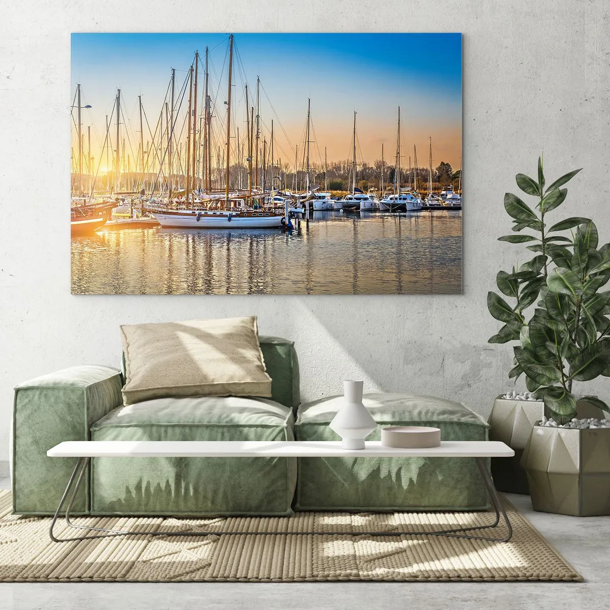 Schilderen op glas - De wind moet ook slapen - 100x70 cm