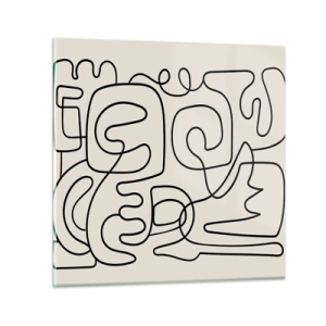 Schilderen op glas - Volg het pad - 70x70 cm