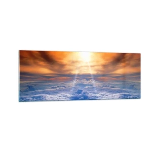 Schilderen op glas - Mystiek landschap - 140x50 cm