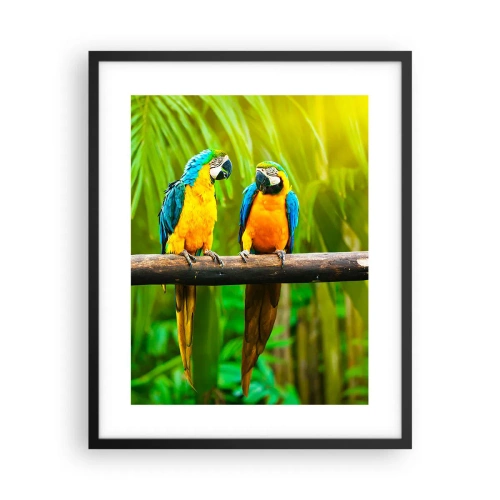 Poster in een zwarte lijst - En heb je gehoord dat ze...? - 40x50 cm