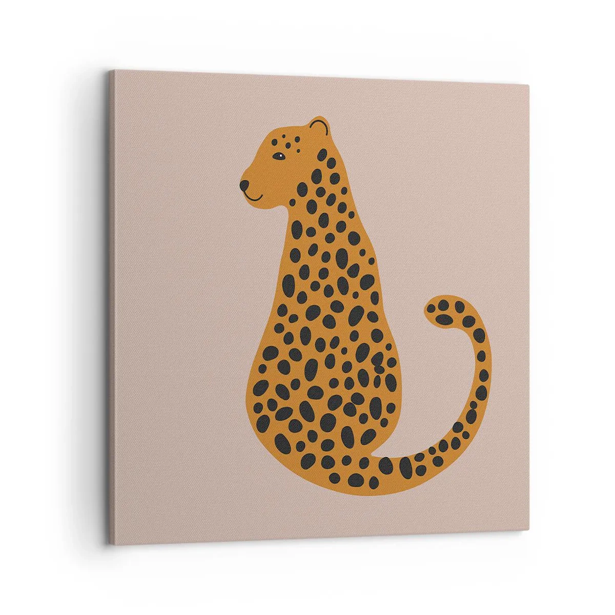 Schilderen op canvas - Luipaardprint is een modieus print - 60x60 cm