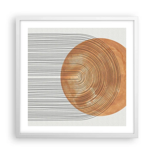 Poster in een witte lijst - Zonnige compositie - 50x50 cm