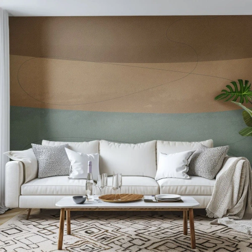 Fotobehang Standard Eco - Horizontale compositie - Abstractie, Deel, Moderne kunst - 400x280 cm