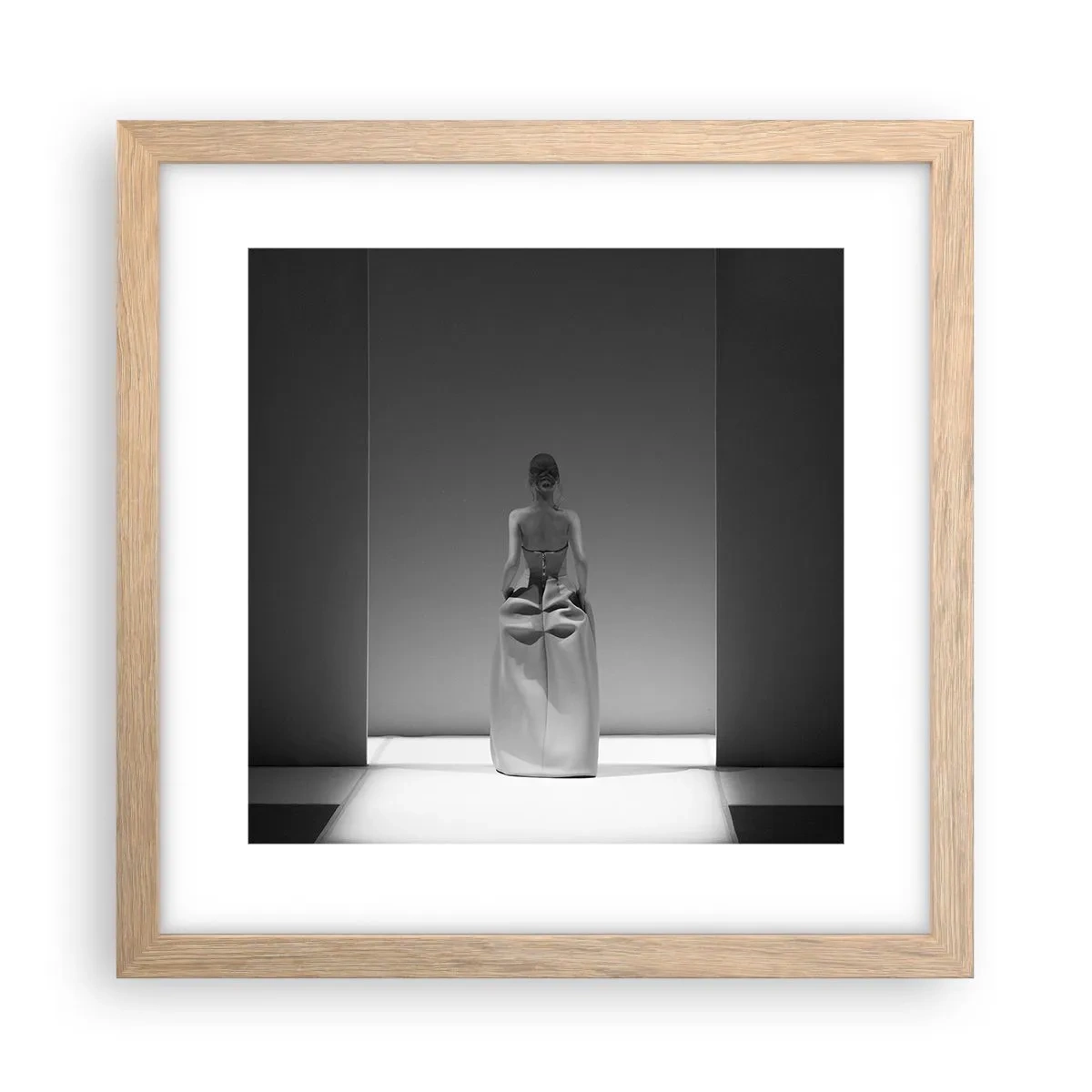 Een poster in een licht eiken lijst - Verfijnde eenvoud - 30x30 cm