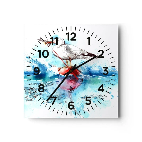 Wandklok - Klok - Succesvolle vangst - 30x30 cm