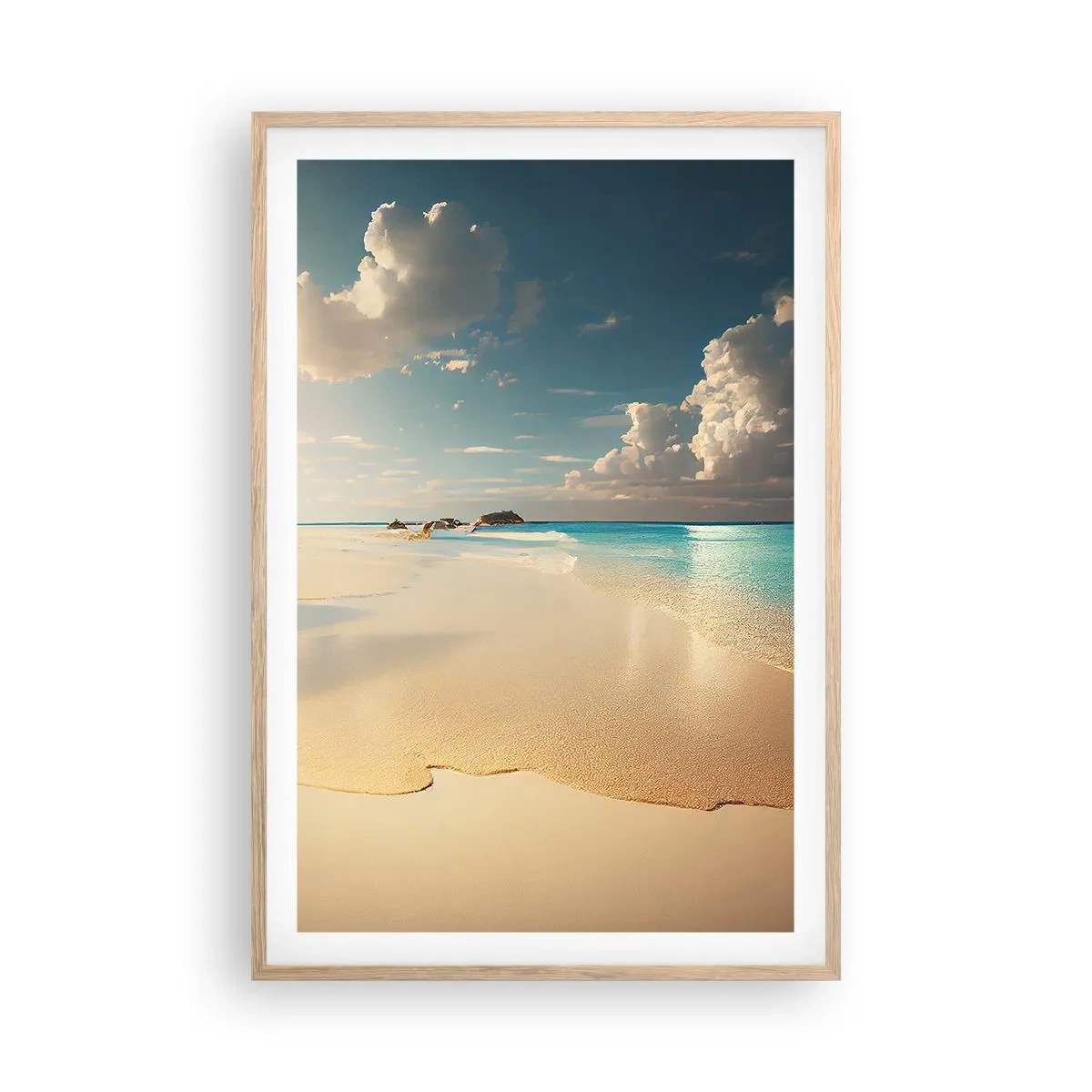 Een poster in een licht eiken lijst - Een droomdag - 61x91 cm