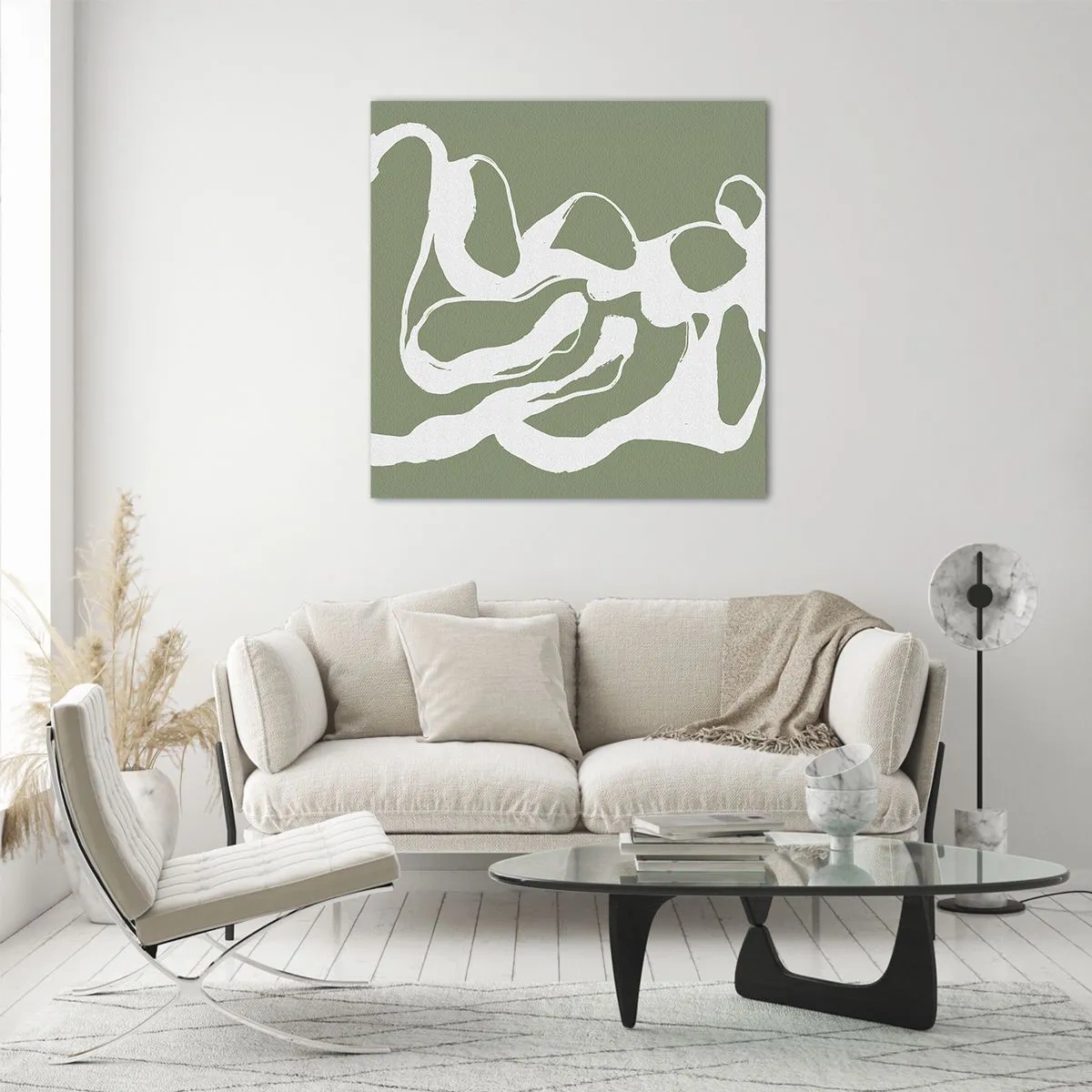 Schilderen op glas - De roep van de ruimte - 60x60 cm