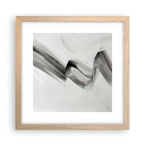 Een poster in een licht eiken lijst - Terloops voor de lol - 30x30 cm